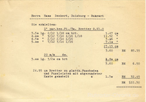 Alte Rechnungen : Zeitraum: 1946-1960