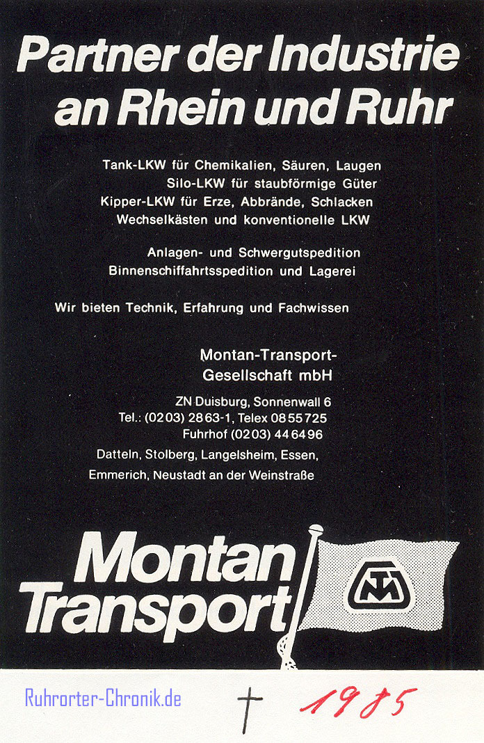 Alte Werbeanzeigen : Jahr: 1985