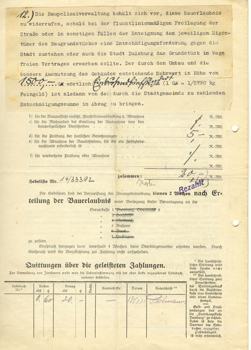 Alte Schriftstücke : Zeitraum: 1919-1933