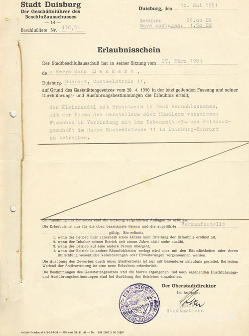 Alte Schriftstücke : Zeitraum: 1946-1960